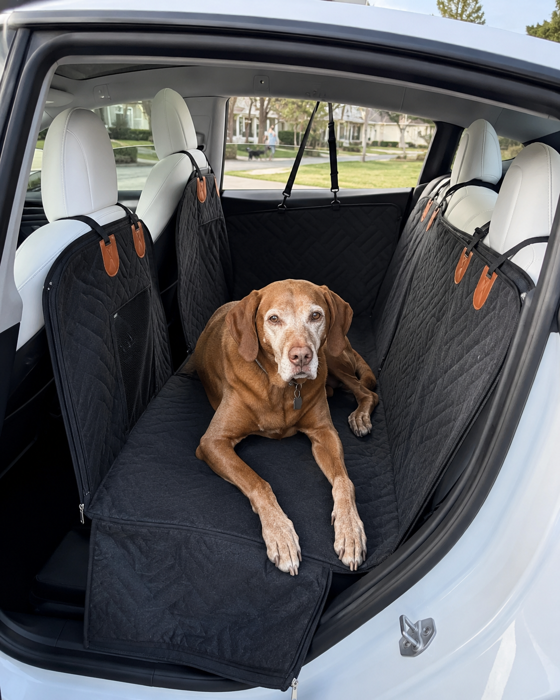 Seitentaschen der Auto-Hängematte für Leine und Zubehör