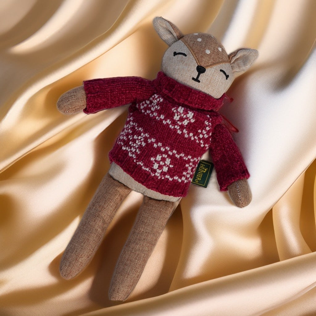 HUNTER Kuscheltier Birka Hirsch – Stilvoll & sanft (Braun, Polyester)