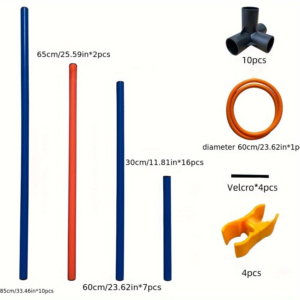 Agility Trainingsset für Hunde – Tragbares PVC - Set für Bewegung & Spaß - Alanis Welt