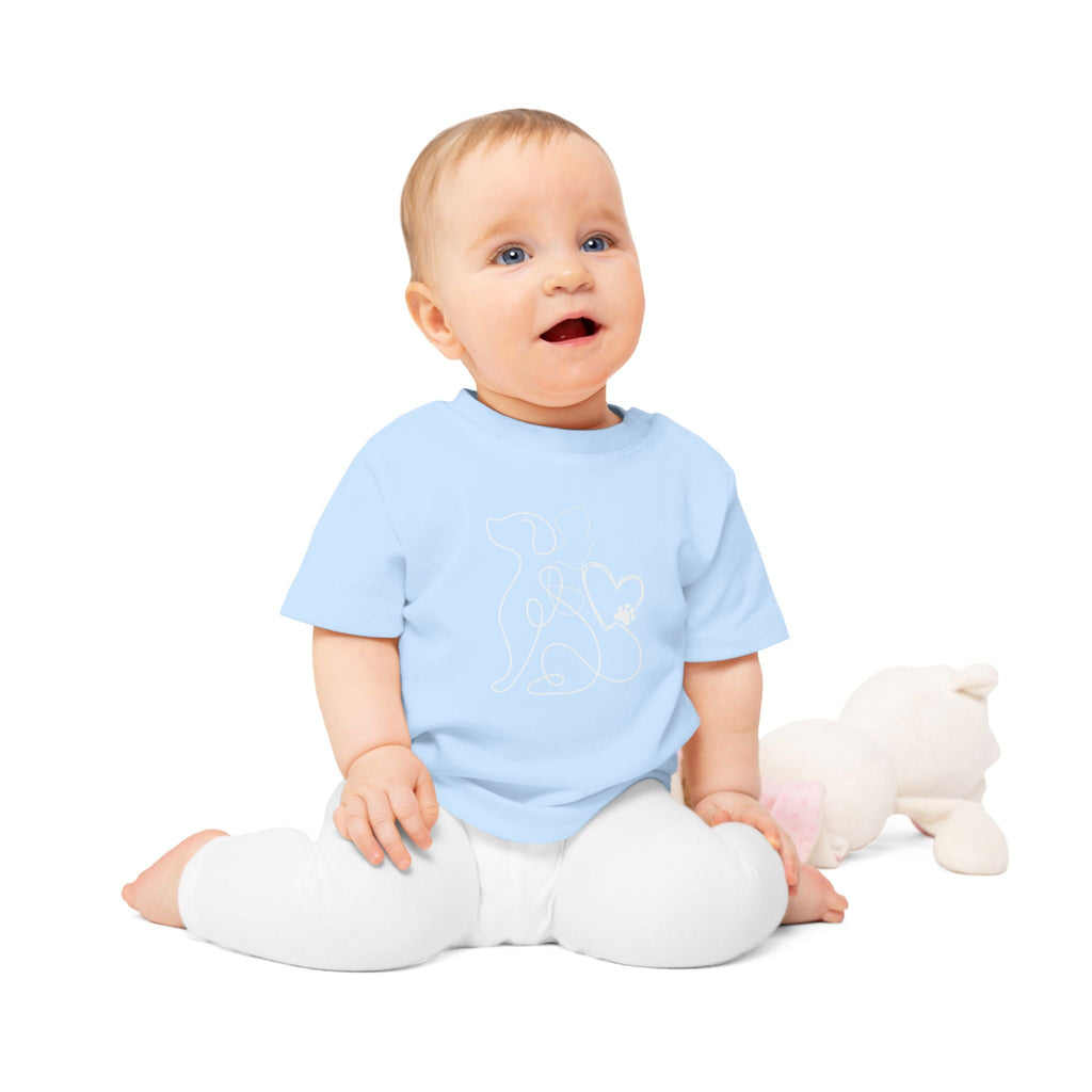 Baby/Kleinkind T-Shirt „Wo Pfoten kleine Herzen berühren“ – Für kleine Tierfreunde mit großem Herz - Alanis Welt