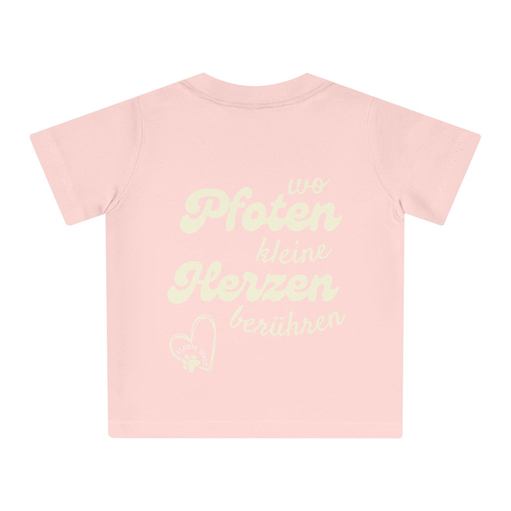 Baby/Kleinkind T-Shirt „Wo Pfoten kleine Herzen berühren“ – Für kleine Tierfreunde mit großem Herz - Alanis Welt