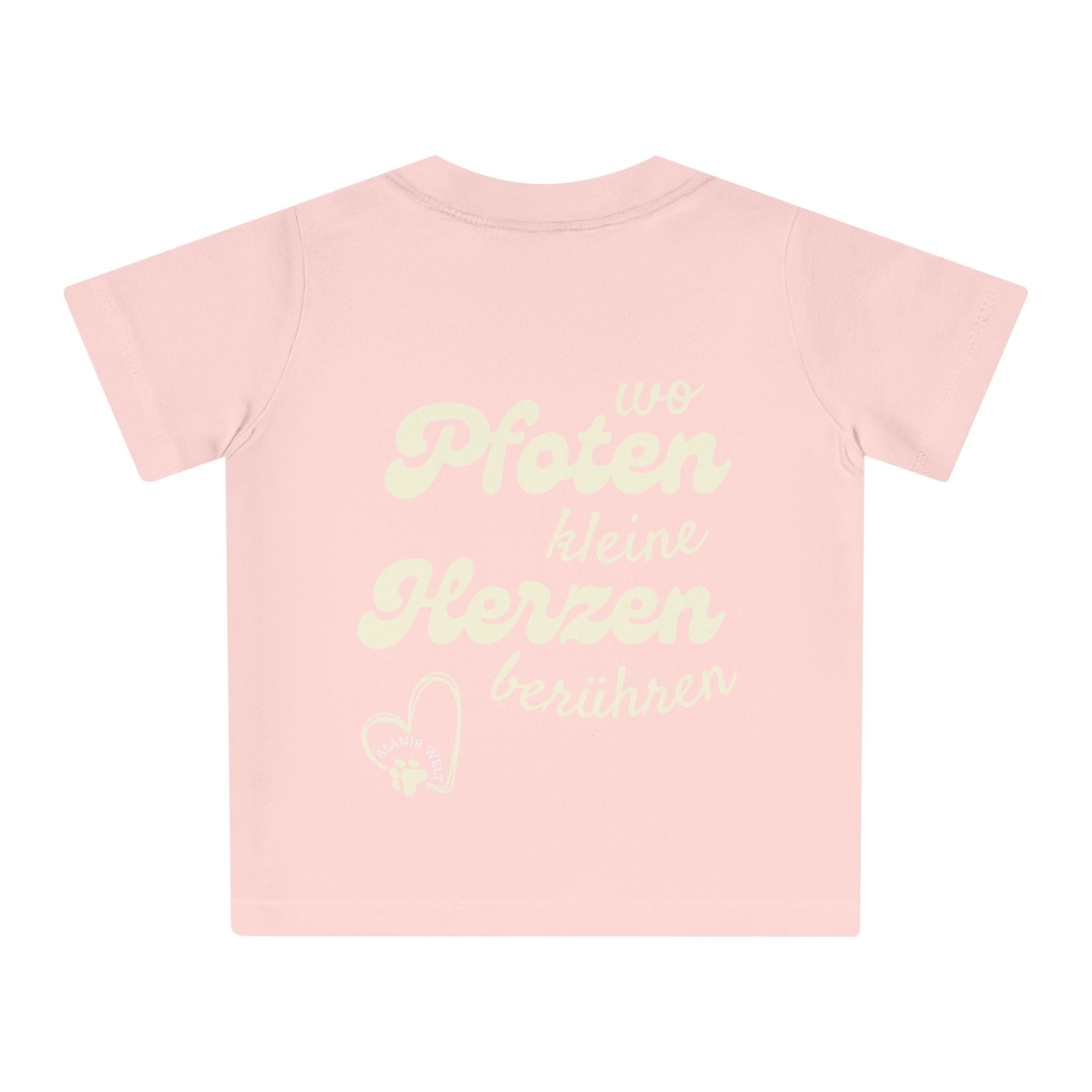 Baby/Kleinkind T-Shirt „Wo Pfoten kleine Herzen berühren“ – Für kleine Tierfreunde mit großem Herz - Alanis Welt