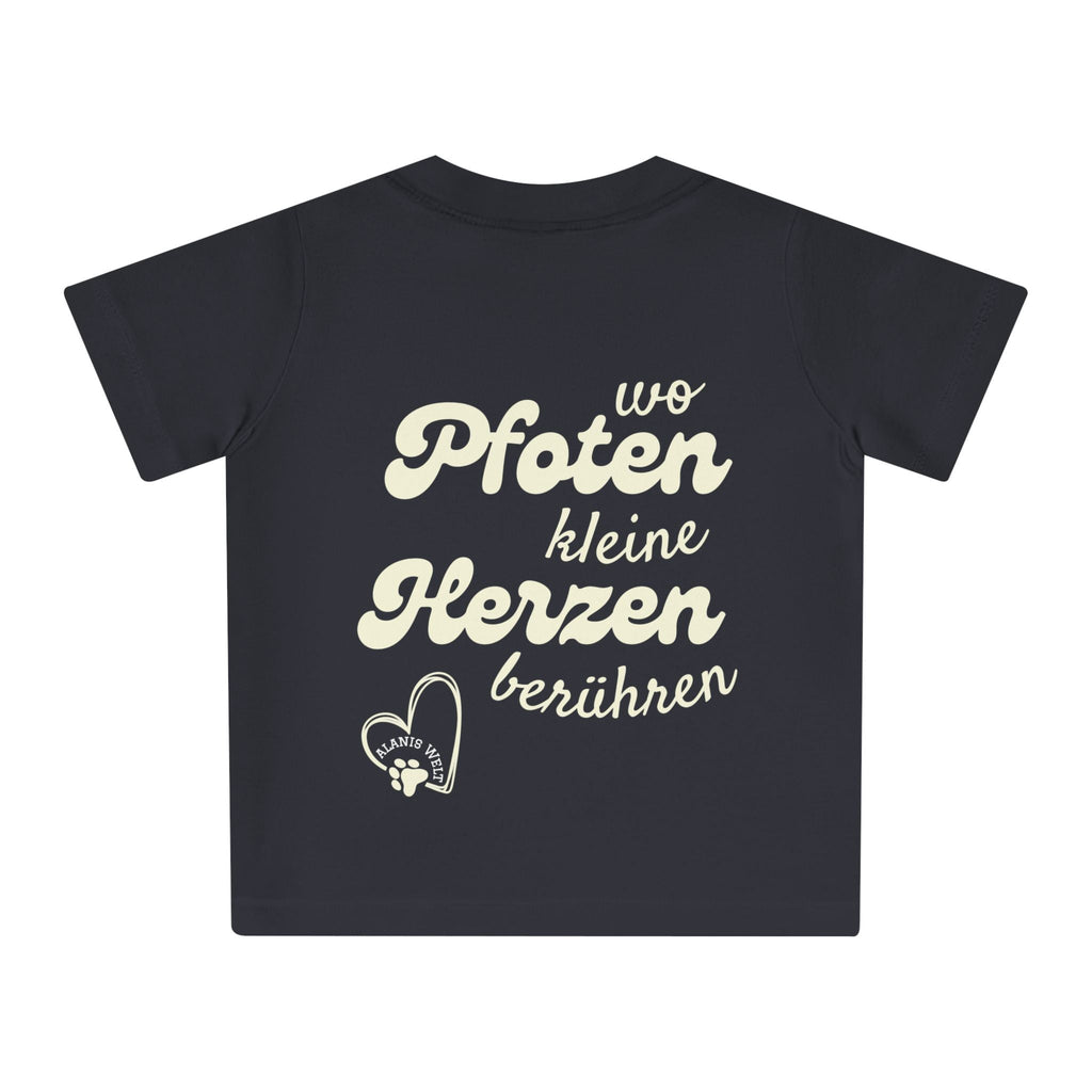 Baby/Kleinkind T-Shirt „Wo Pfoten kleine Herzen berühren“ – Für kleine Tierfreunde mit großem Herz - Alanis Welt