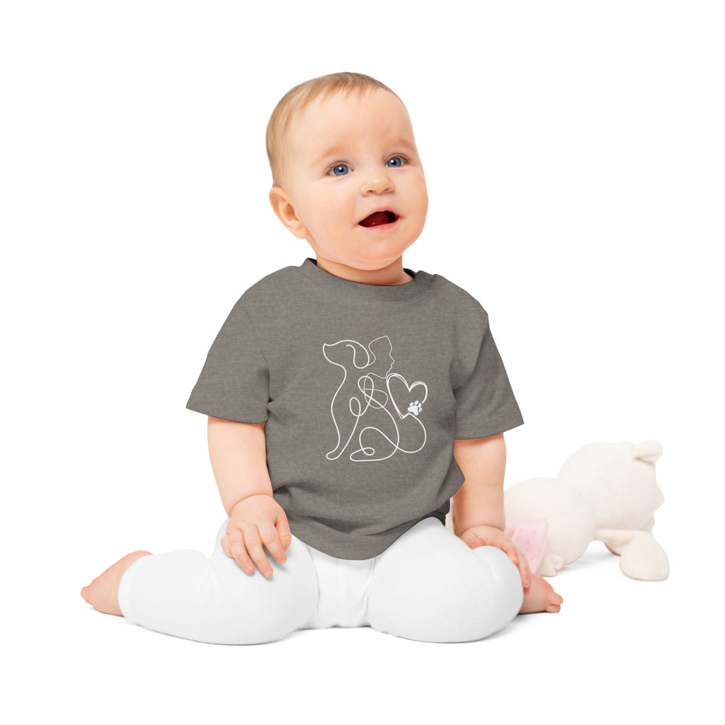Baby/Kleinkind T-Shirt „Wo Pfoten kleine Herzen berühren“ – Für kleine Tierfreunde mit großem Herz - Alanis Welt