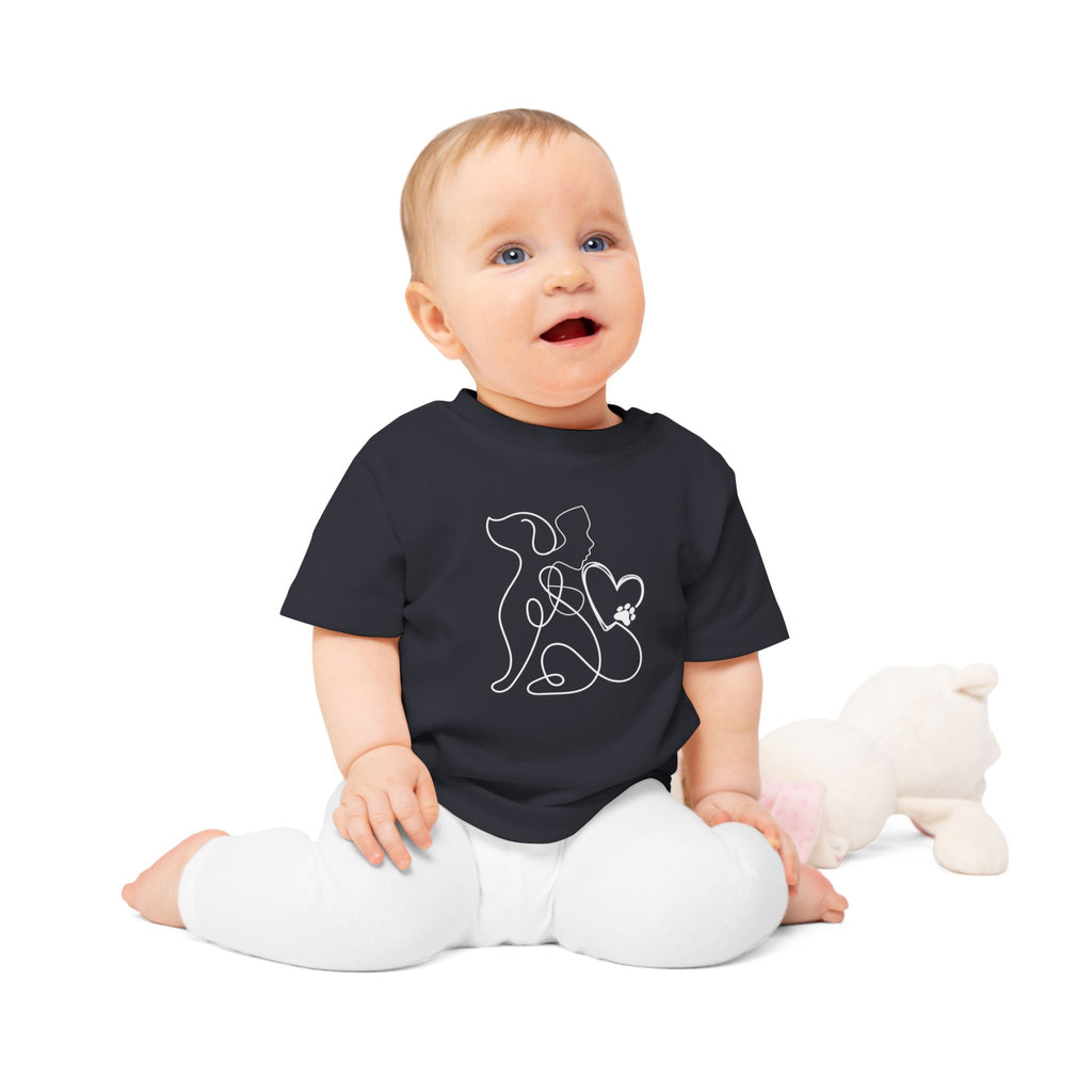 Baby/Kleinkind T-Shirt „Wo Pfoten kleine Herzen berühren“ – Für kleine Tierfreunde mit großem Herz - Alanis Welt