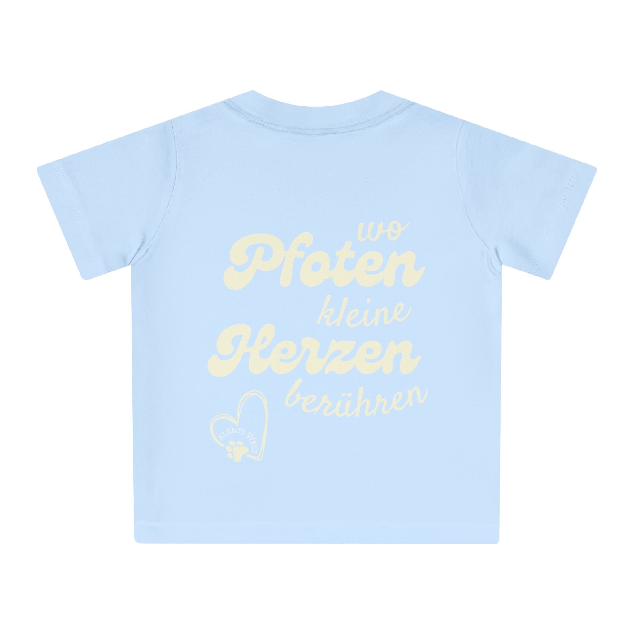 Baby/Kleinkind T-Shirt „Wo Pfoten kleine Herzen berühren“ – Für kleine Tierfreunde mit großem Herz - Alanis Welt