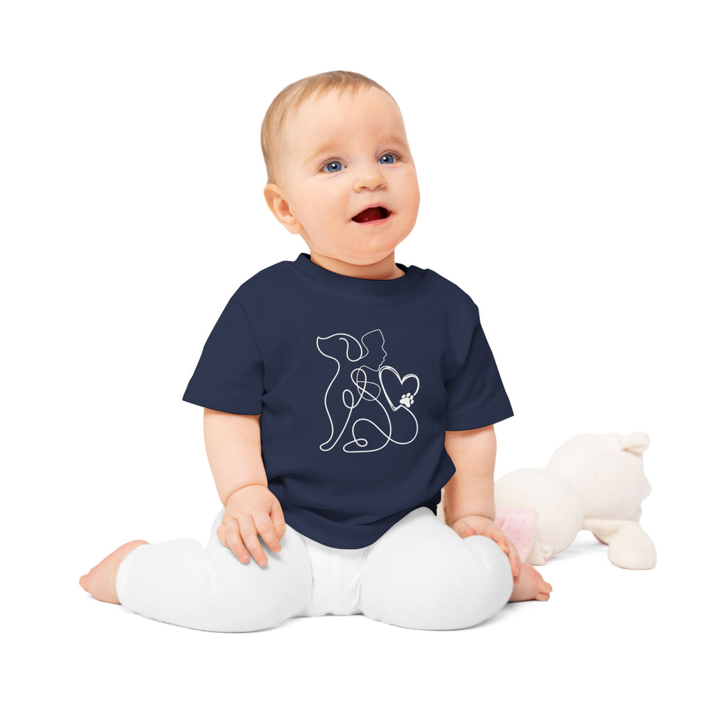 Baby/Kleinkind T-Shirt „Wo Pfoten kleine Herzen berühren“ – Für kleine Tierfreunde mit großem Herz - Alanis Welt