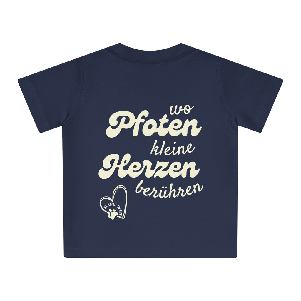 Baby/Kleinkind T-Shirt „Wo Pfoten kleine Herzen berühren“ – Für kleine Tierfreunde mit großem Herz - Alanis Welt