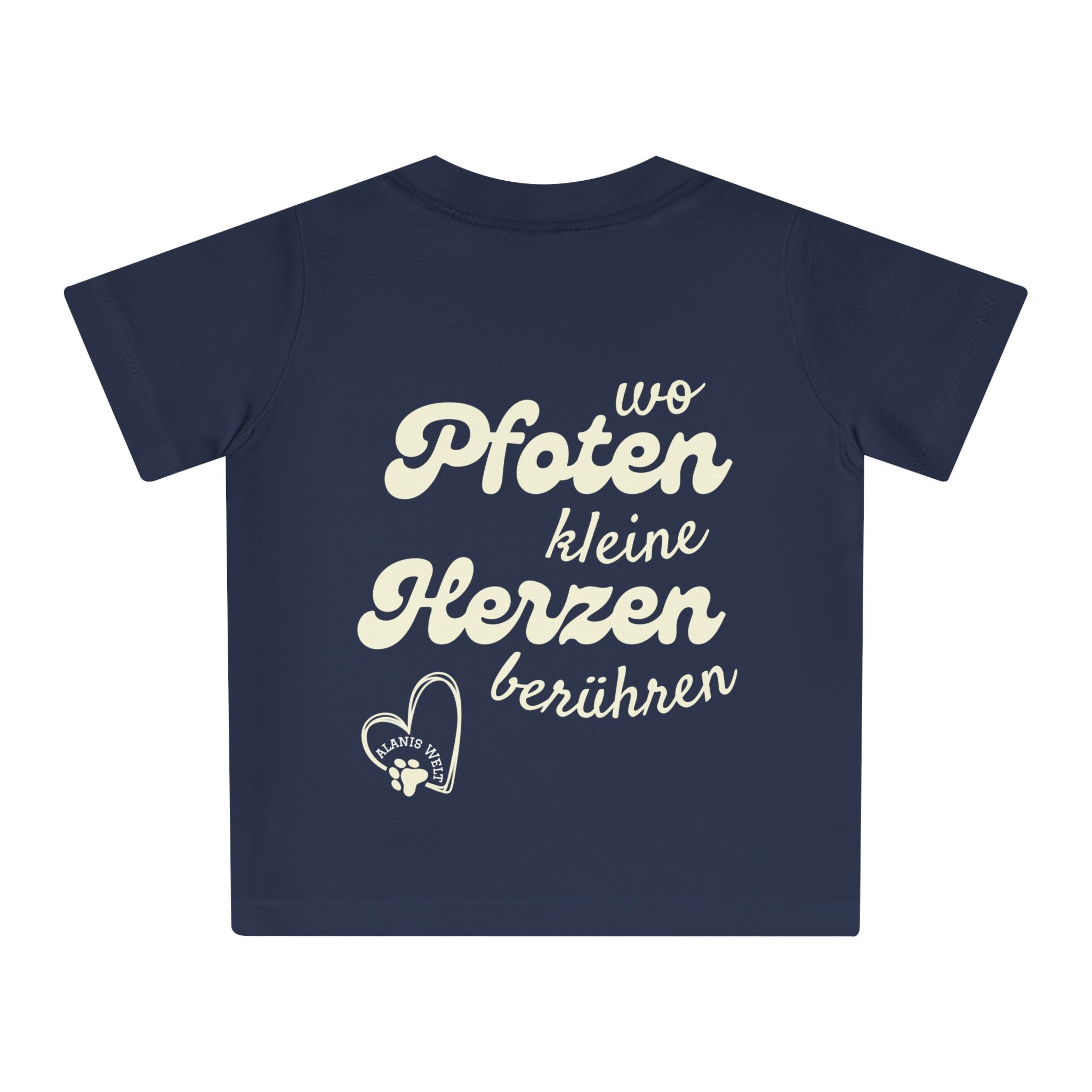 Baby/Kleinkind T-Shirt „Wo Pfoten kleine Herzen berühren“ – Für kleine Tierfreunde mit großem Herz - Alanis Welt