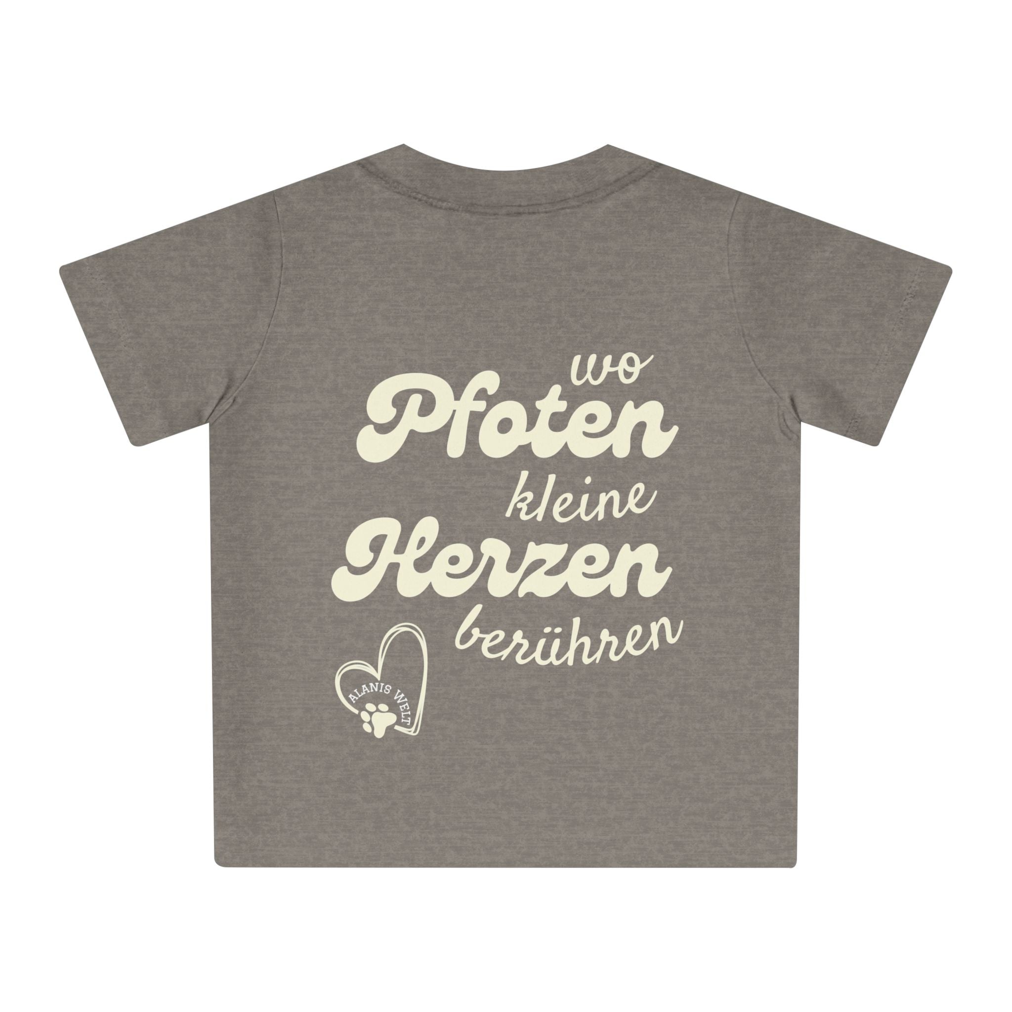 Baby/Kleinkind T-Shirt „Wo Pfoten kleine Herzen berühren“ – Für kleine Tierfreunde mit großem Herz - Alanis Welt