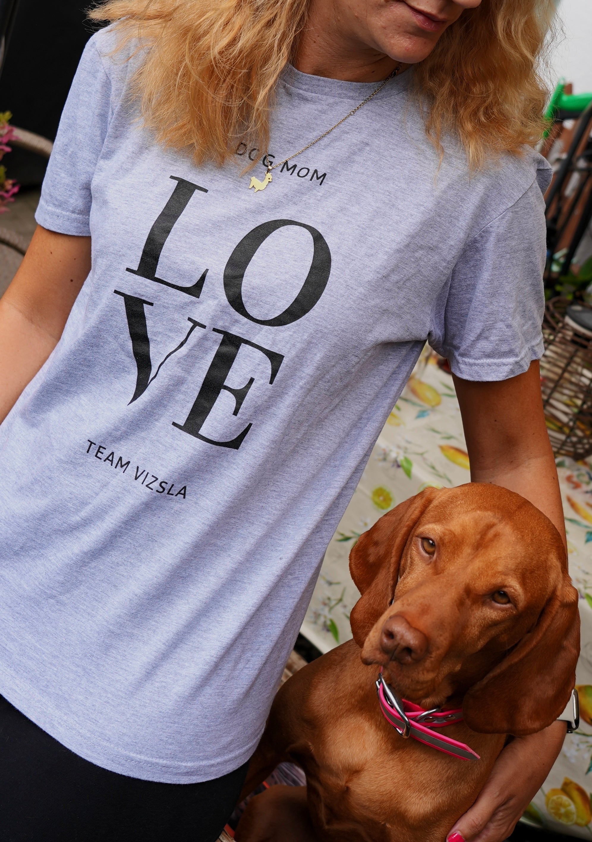 Dog Mom Love T-Shirt – Team Vizsla Shirt für Hundemamas - Alanis Welt